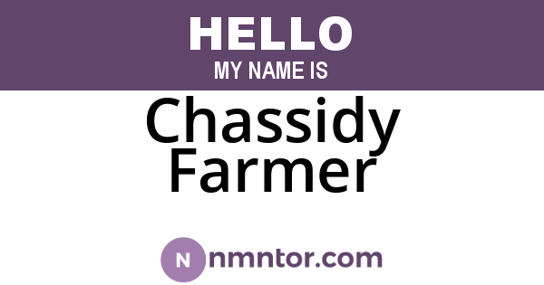 Chassidy Farmer