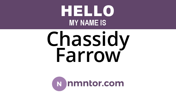 Chassidy Farrow