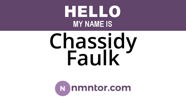 Chassidy Faulk