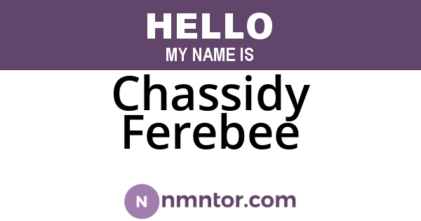 Chassidy Ferebee