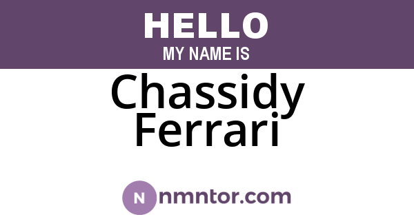 Chassidy Ferrari
