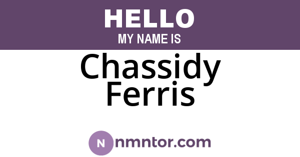 Chassidy Ferris
