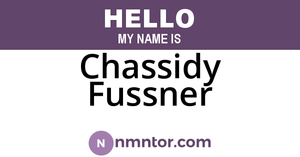 Chassidy Fussner