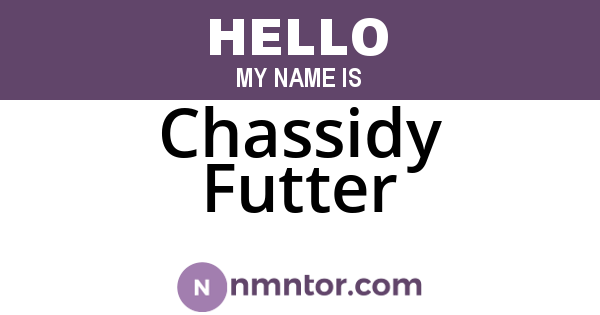 Chassidy Futter