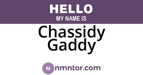 Chassidy Gaddy