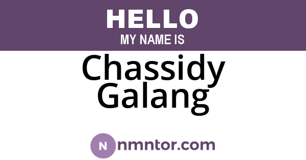 Chassidy Galang
