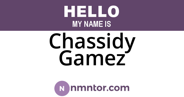 Chassidy Gamez