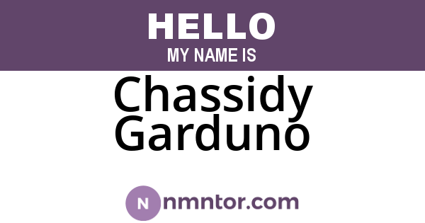 Chassidy Garduno