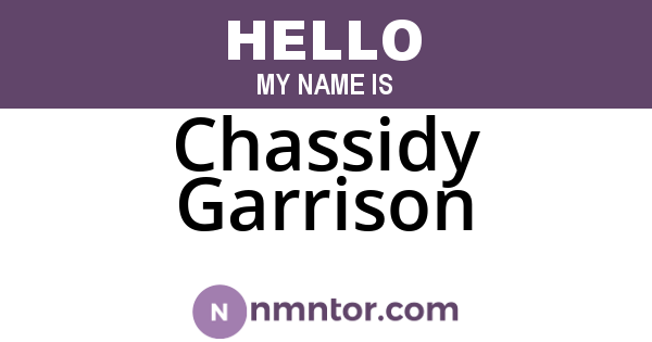 Chassidy Garrison