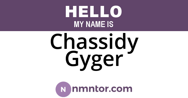 Chassidy Gyger