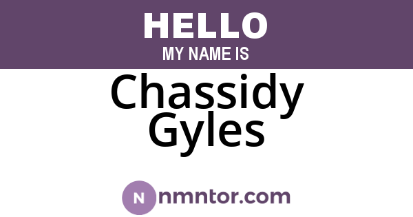 Chassidy Gyles