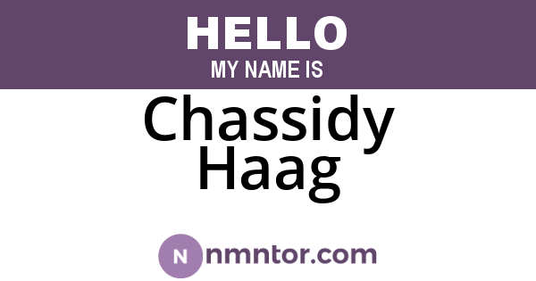 Chassidy Haag