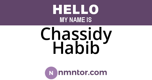 Chassidy Habib