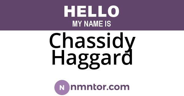 Chassidy Haggard