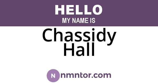 Chassidy Hall