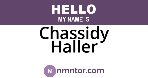 Chassidy Haller