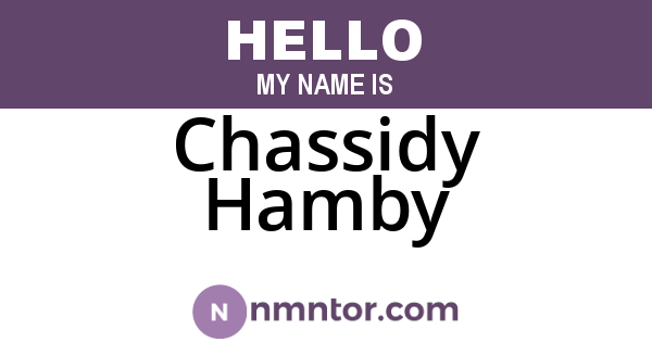 Chassidy Hamby