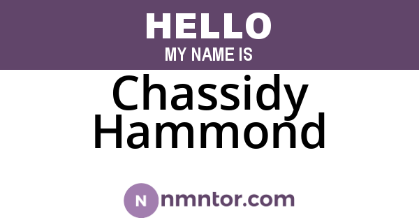 Chassidy Hammond