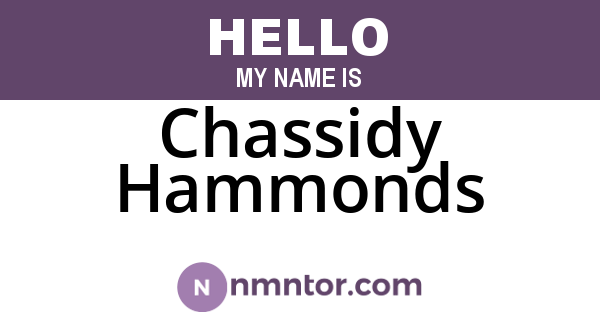 Chassidy Hammonds