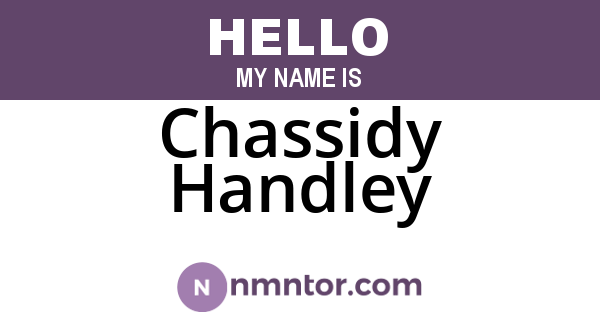 Chassidy Handley