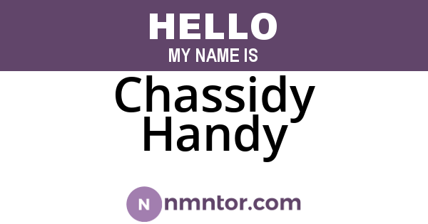 Chassidy Handy