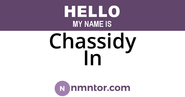 Chassidy In