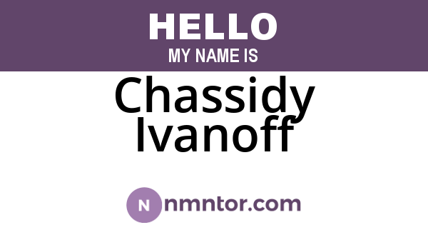 Chassidy Ivanoff