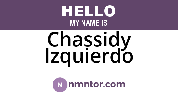 Chassidy Izquierdo