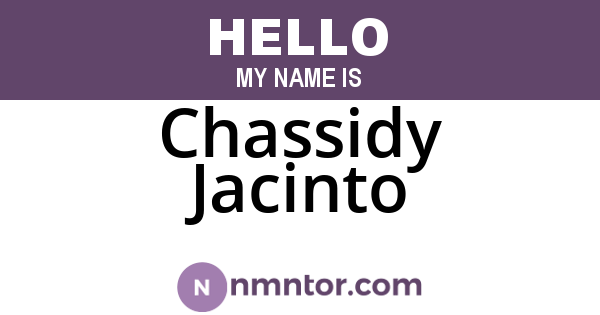 Chassidy Jacinto