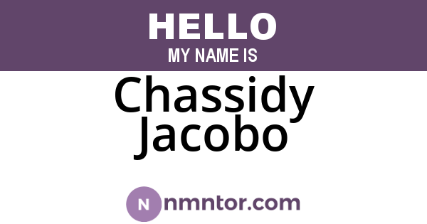 Chassidy Jacobo