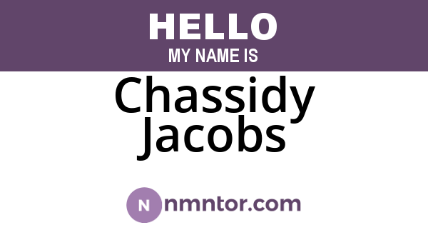 Chassidy Jacobs