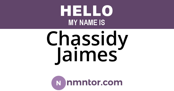 Chassidy Jaimes