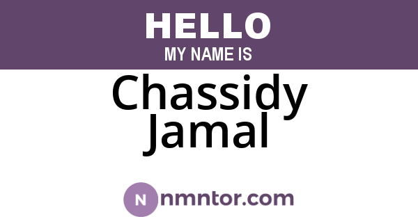 Chassidy Jamal