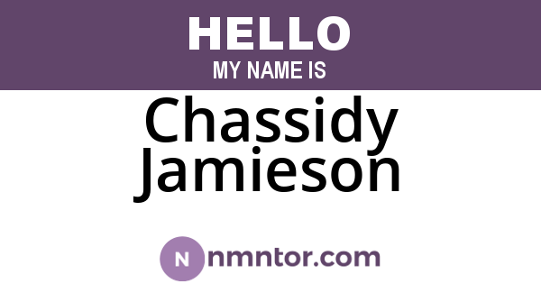 Chassidy Jamieson