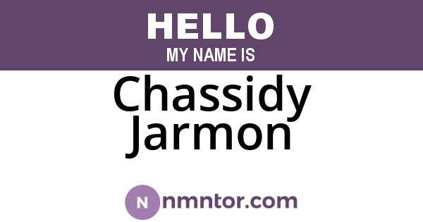 Chassidy Jarmon