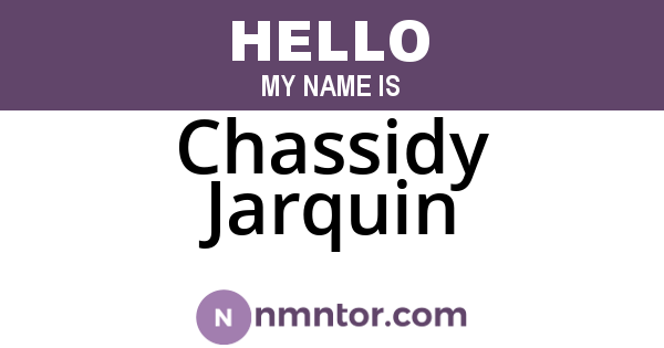 Chassidy Jarquin