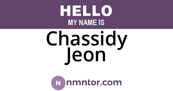 Chassidy Jeon
