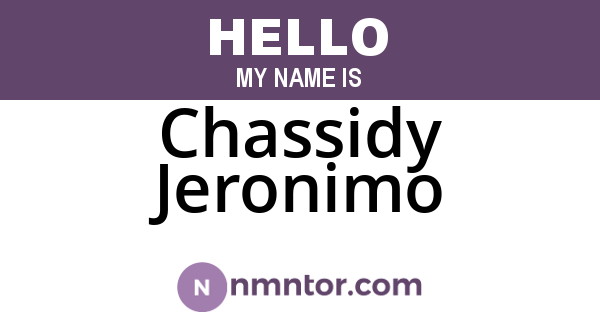Chassidy Jeronimo