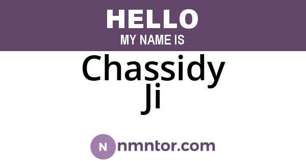 Chassidy Ji