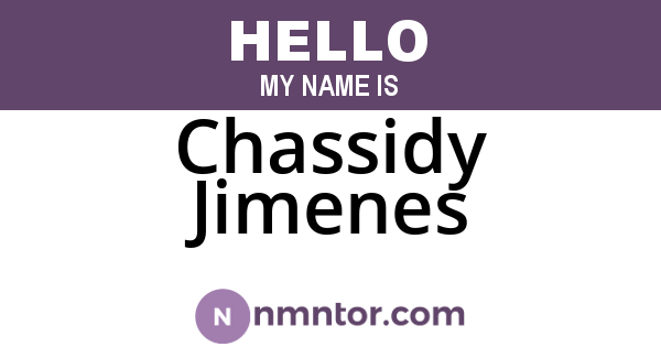 Chassidy Jimenes