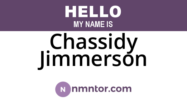 Chassidy Jimmerson