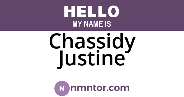 Chassidy Justine
