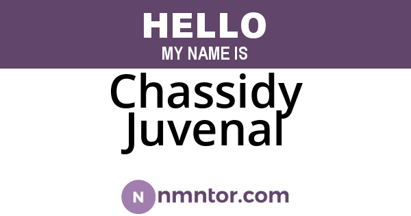 Chassidy Juvenal