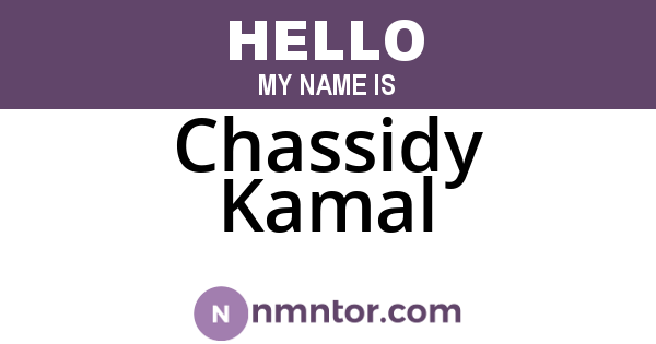 Chassidy Kamal