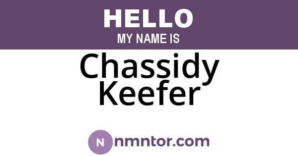 Chassidy Keefer
