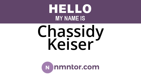 Chassidy Keiser