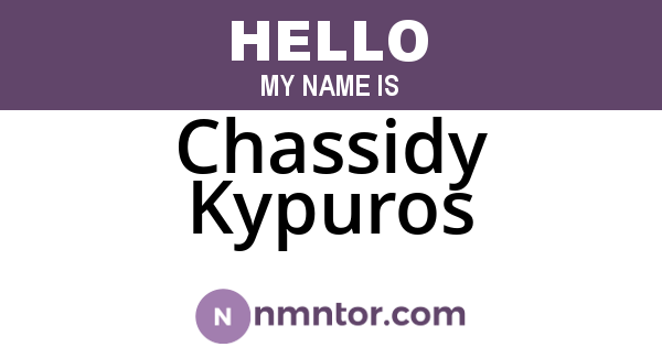 Chassidy Kypuros