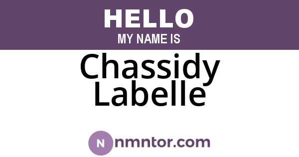 Chassidy Labelle