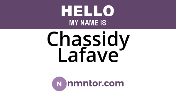 Chassidy Lafave
