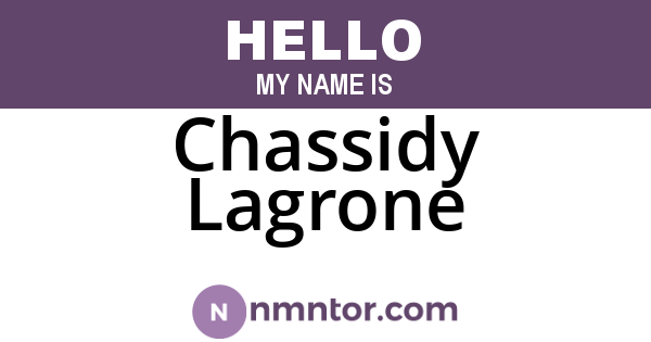Chassidy Lagrone